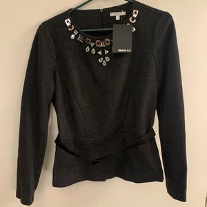 Pauls Ka Jeweled top never worn with tags!